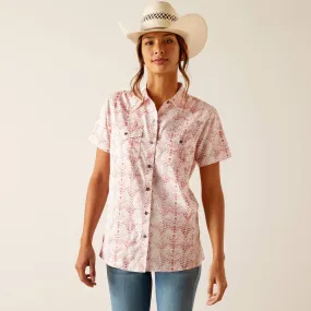 ARIAT LADIES VENTTEK SHORT SLEEVE BRUSH STROKE SHIRT STYLE 10049068