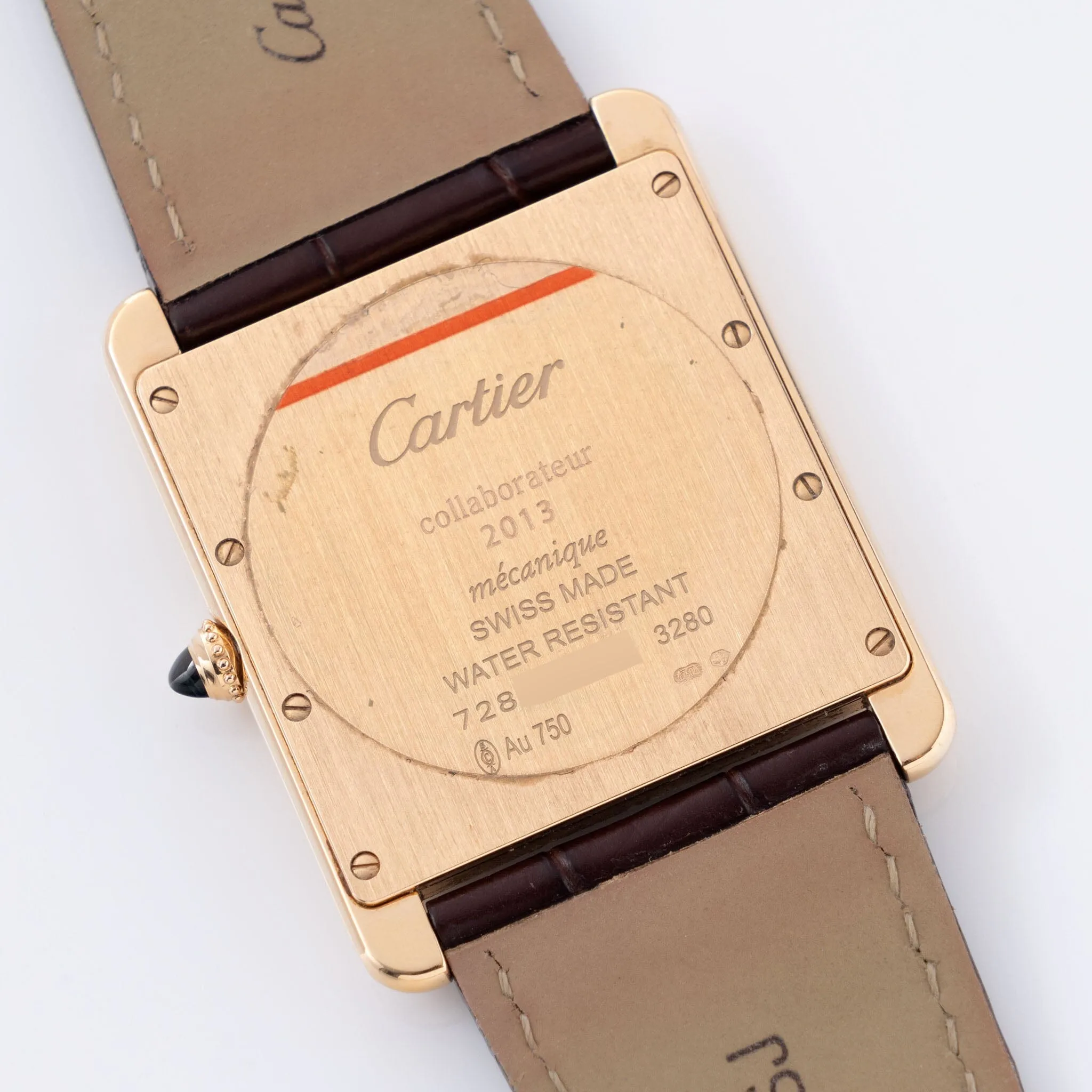 Cartier Tank Louis Collaborateur Edition XL 3280 18kt Rose Gold Box and Papers