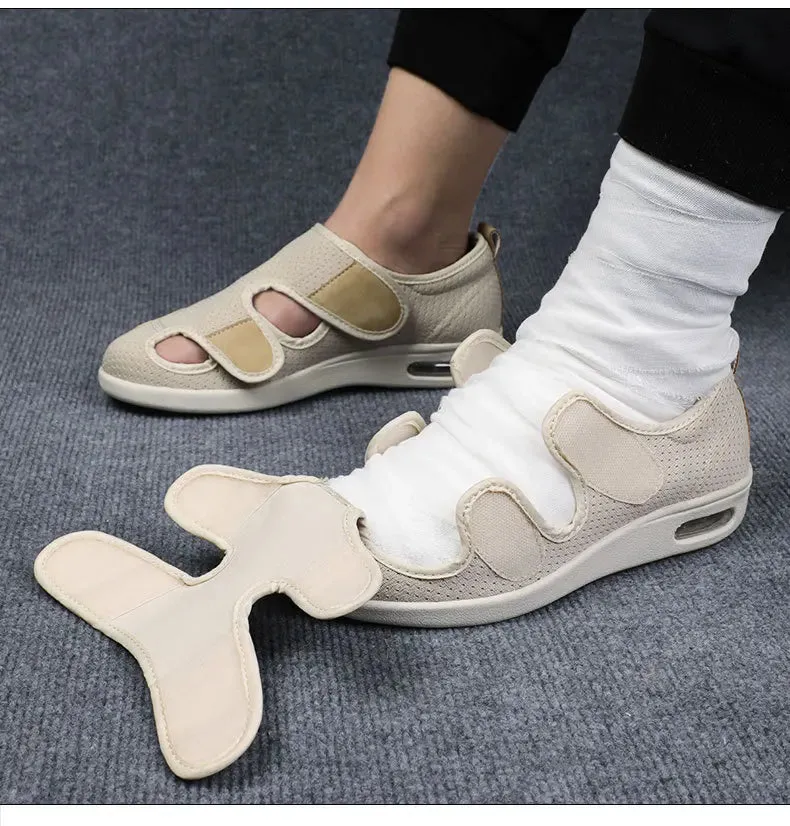 Casual Mom Dad Shoes Sandals Orthopedics Wide Feet Swollen Thumb Eversion Adjusting Soft Diabetic