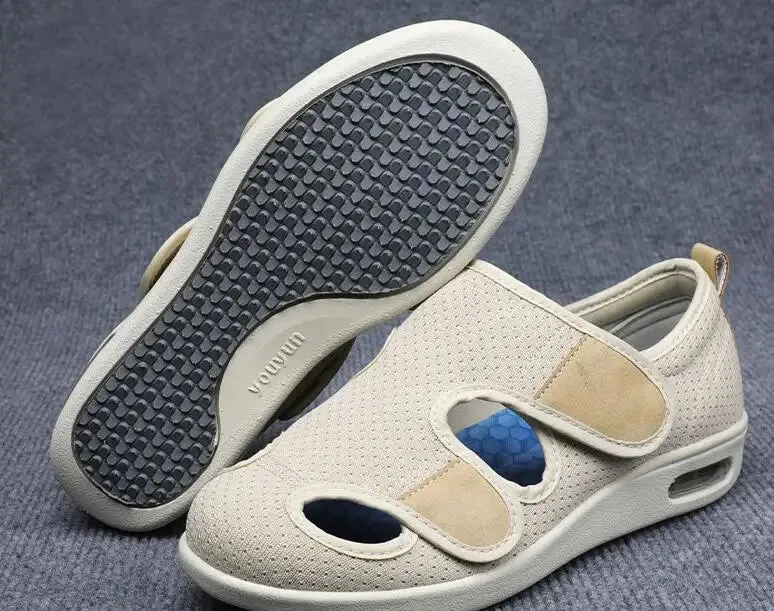 Casual Mom Dad Shoes Sandals Orthopedics Wide Feet Swollen Thumb Eversion Adjusting Soft Diabetic