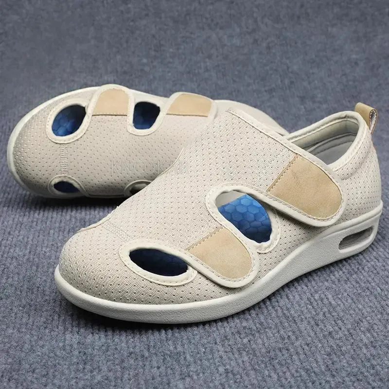 Casual Mom Dad Shoes Sandals Orthopedics Wide Feet Swollen Thumb Eversion Adjusting Soft Diabetic