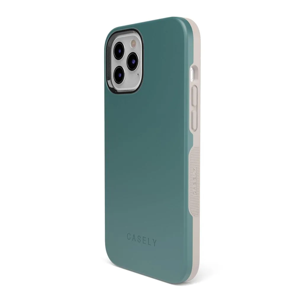 Deep Teal on Nude | Ultra-Protective Bold Case