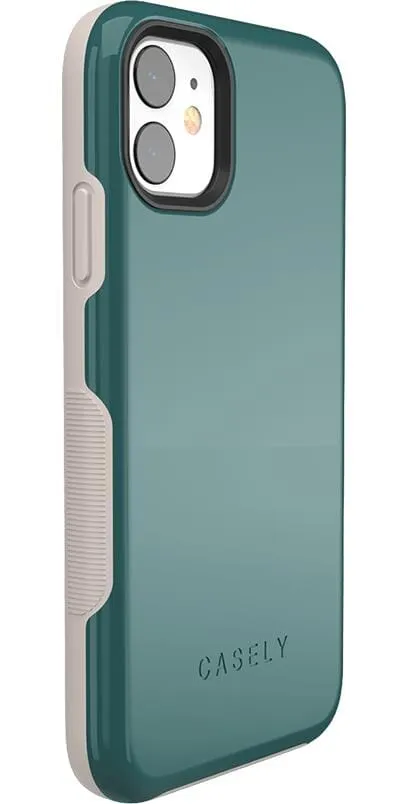 Deep Teal on Nude | Ultra-Protective Bold Case