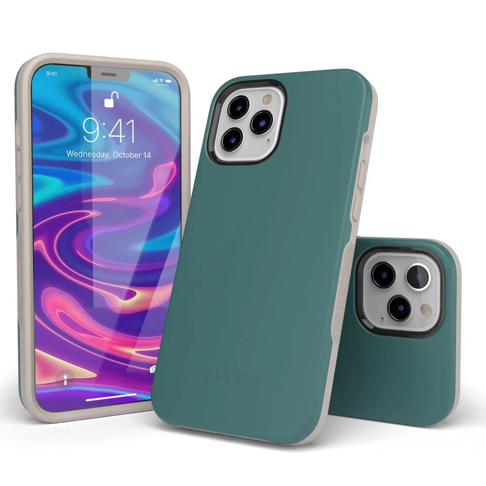 Deep Teal on Nude | Ultra-Protective Bold Case