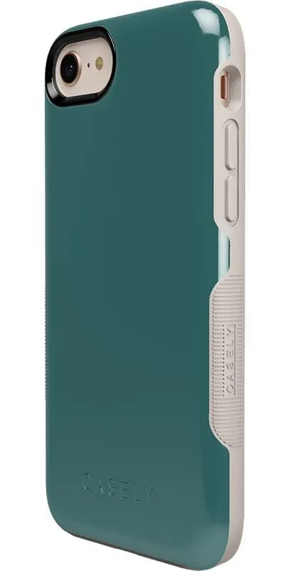 Deep Teal on Nude | Ultra-Protective Bold Case