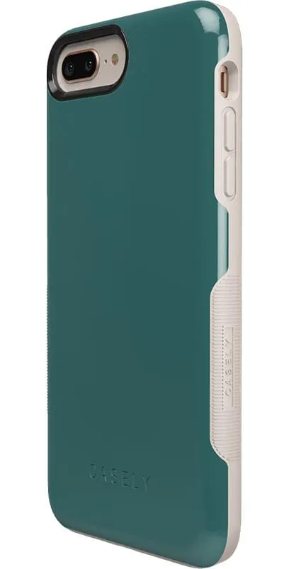 Deep Teal on Nude | Ultra-Protective Bold Case