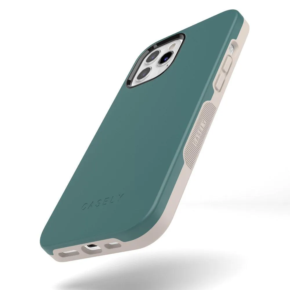 Deep Teal on Nude | Ultra-Protective Bold Case