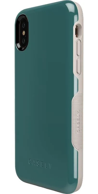 Deep Teal on Nude | Ultra-Protective Bold Case