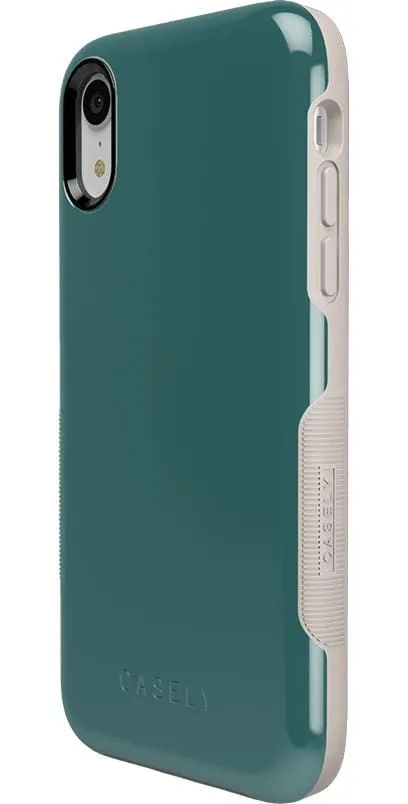 Deep Teal on Nude | Ultra-Protective Bold Case