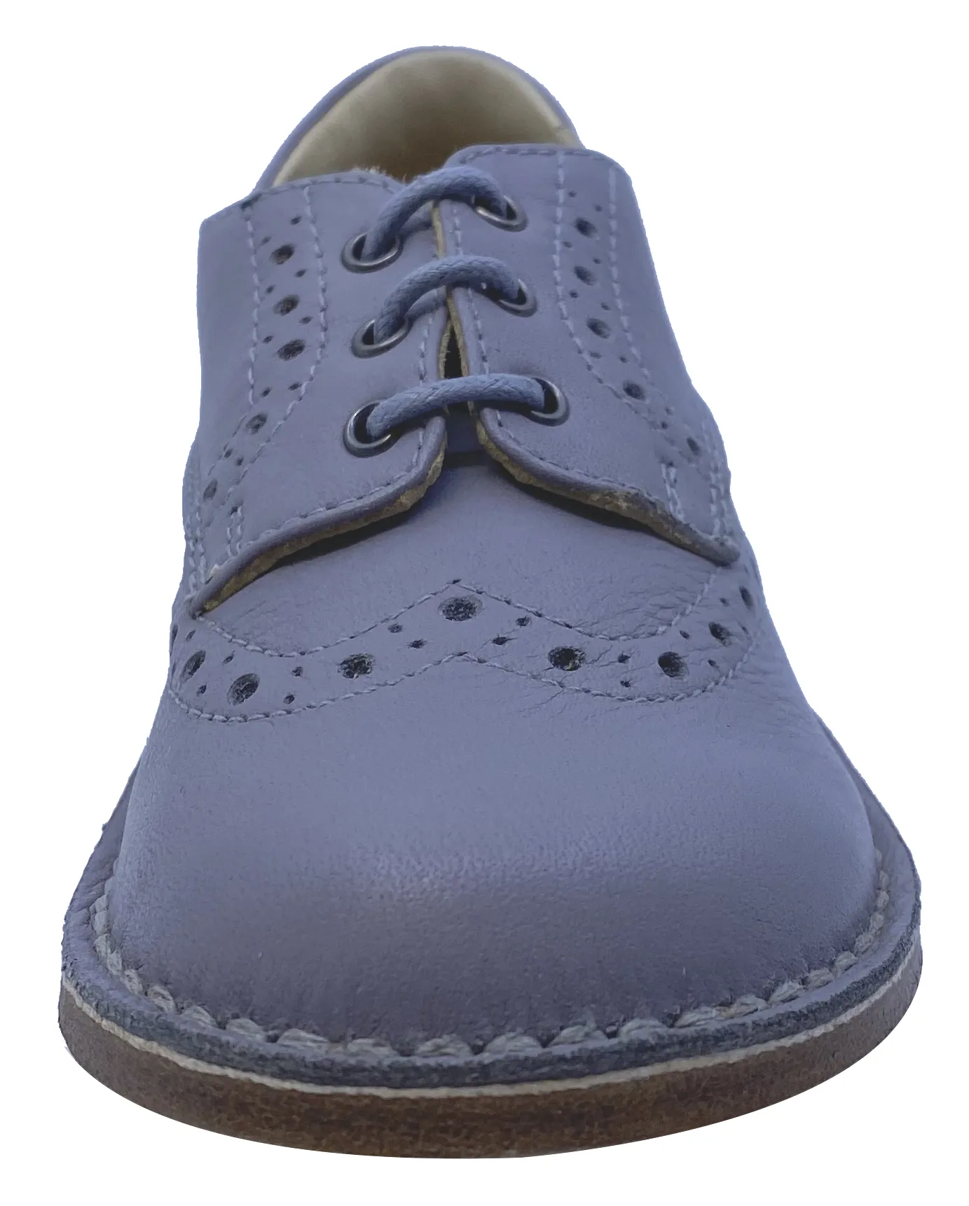 Eureka Boy's Grey Handcrafted Leather Oxford