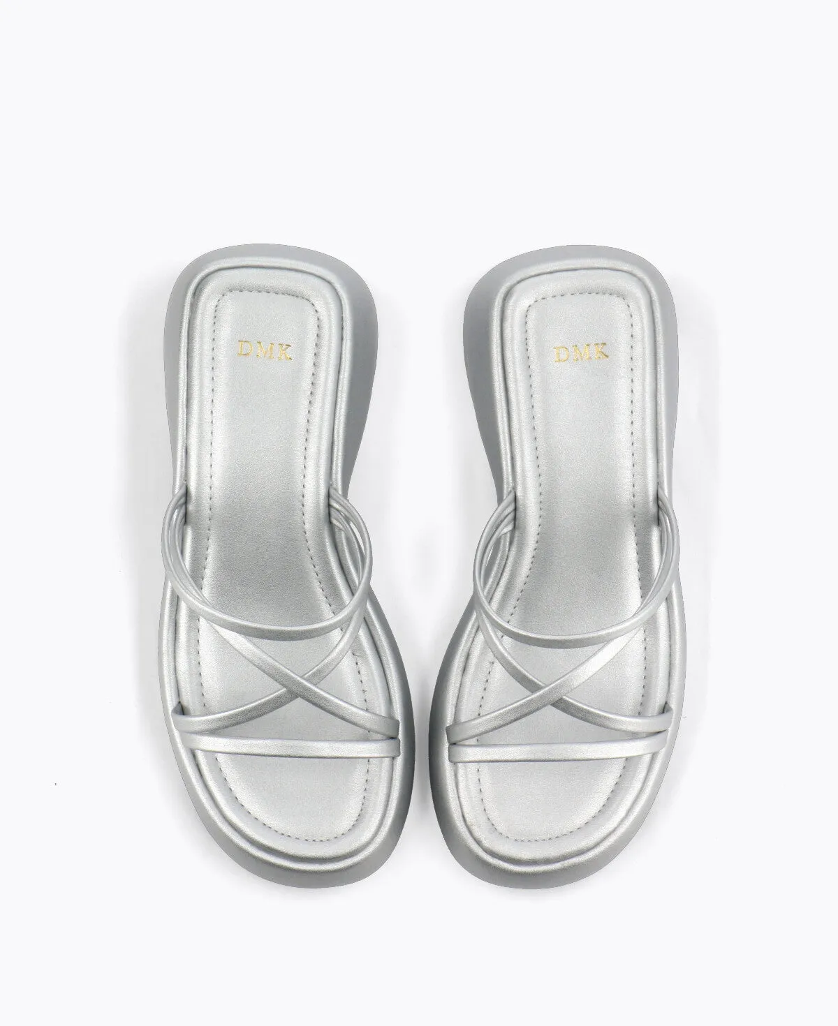 Groundbreaker Platform Heel Sandals - Silver