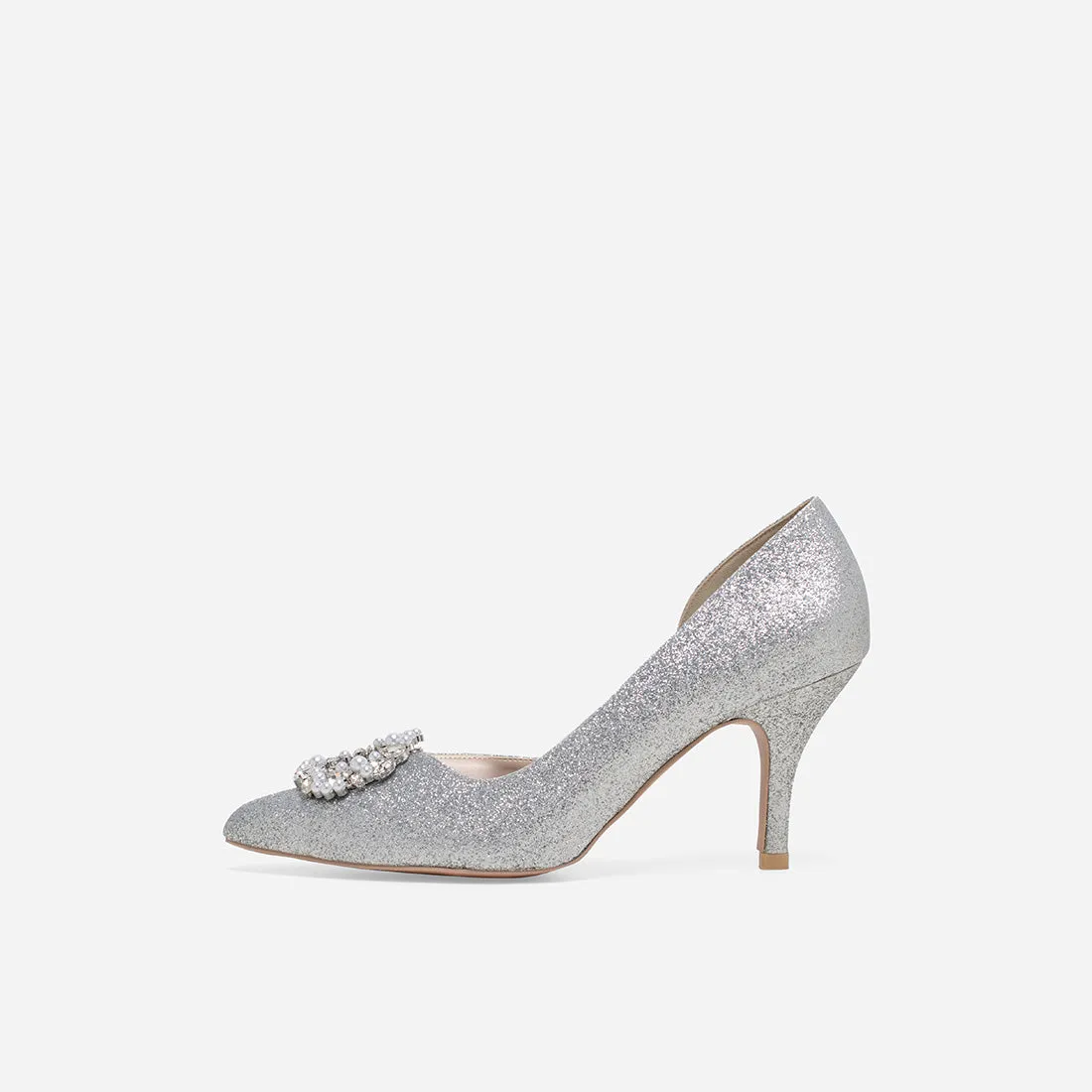 Heart of Eternity Cynthia Silver Pumps