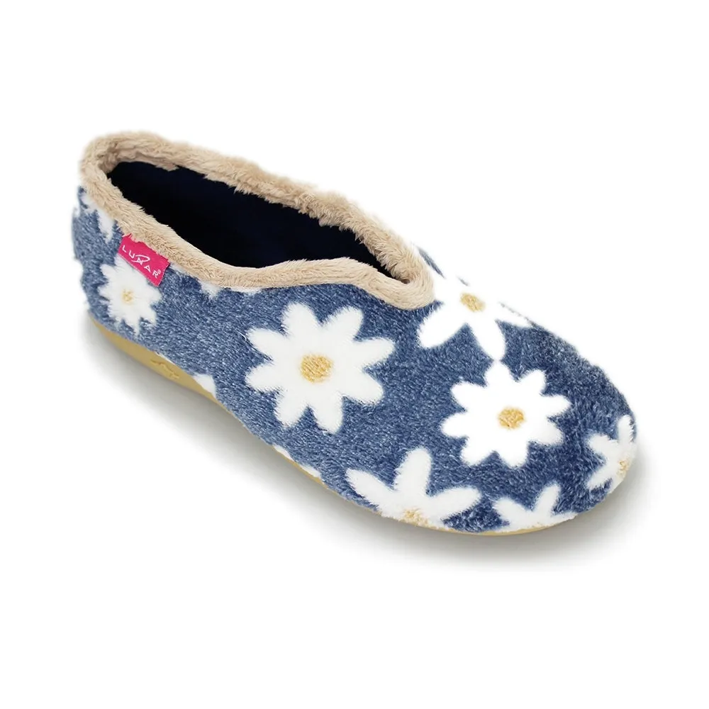 Lunar KLA021 Daisy Slipper Blue