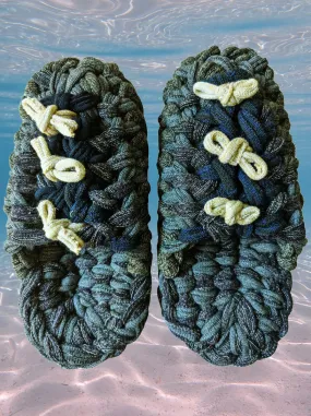 Medium | Knit up-cycle slippers 2023-M10 [Medium]