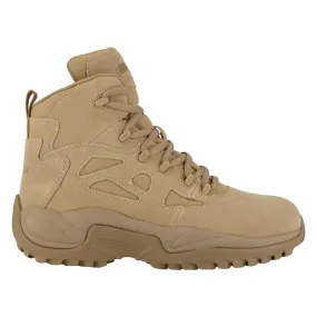 Rapid Response Rb 6 Inch Composite-Toe Side Zip Military Work Boot Desert Tan