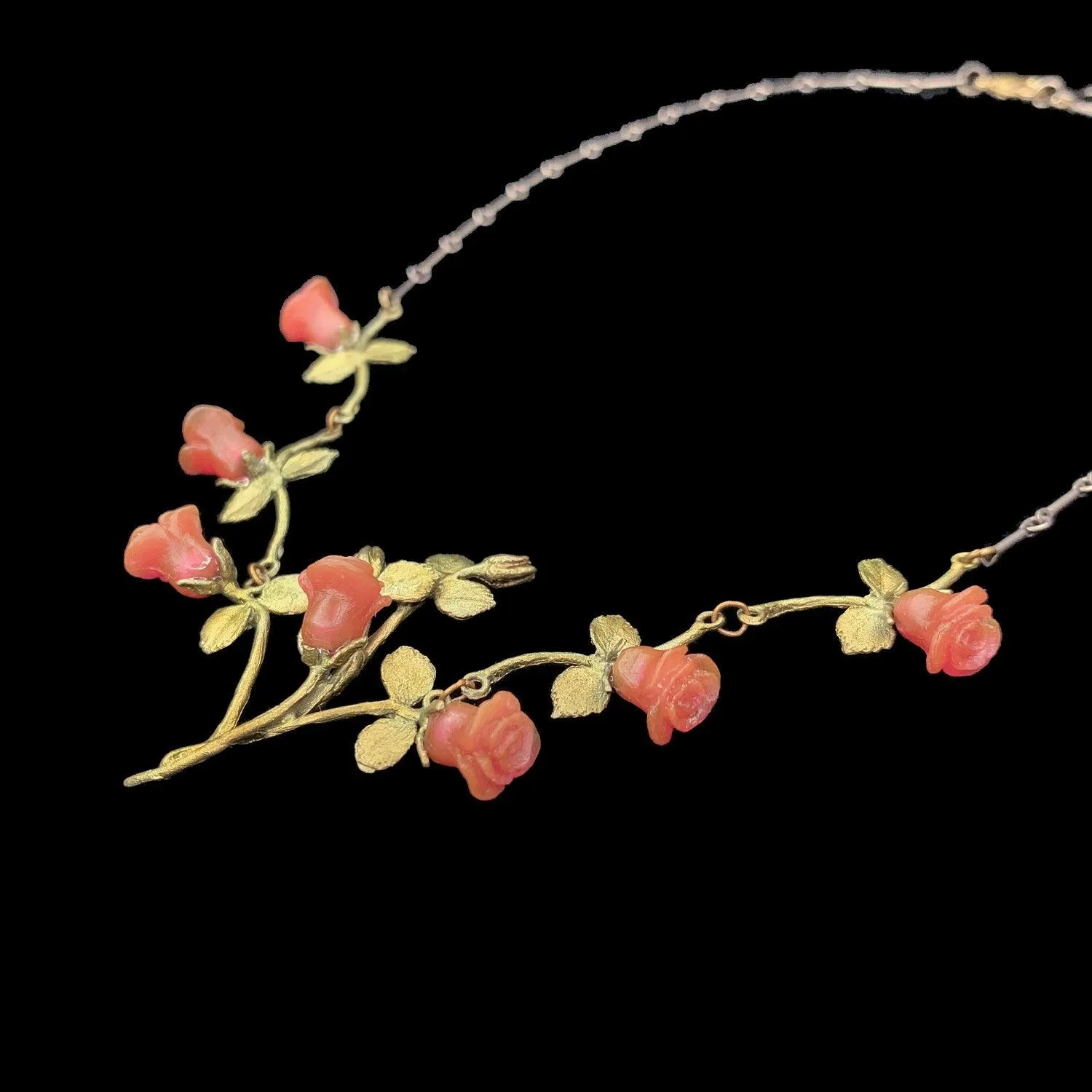 Red Rose Necklace - Vines