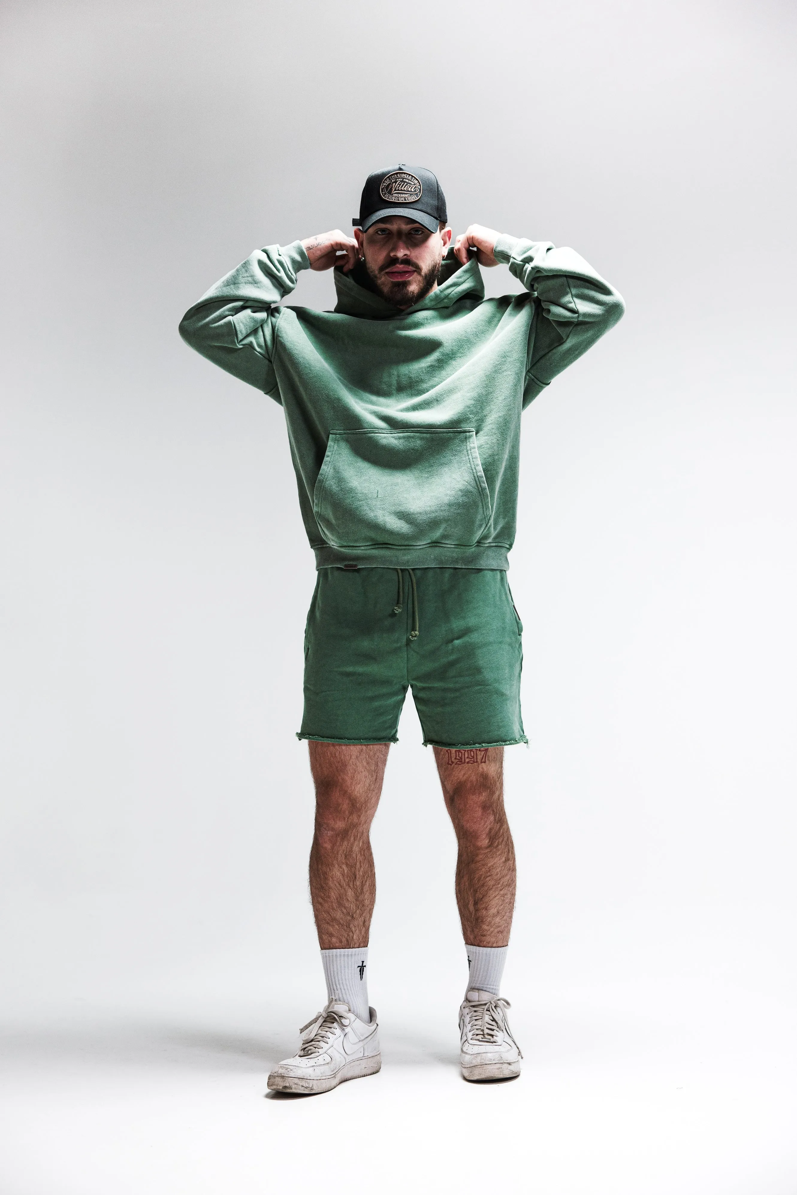 STAPLE SWEAT SHORT - VINTAGE GREEN