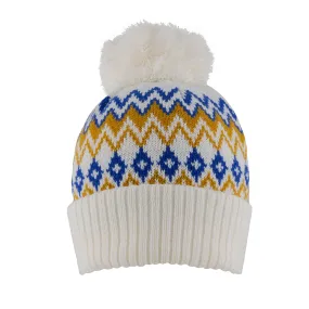 Women’s Jacquard Fair Isle Knitted Bobble Hat