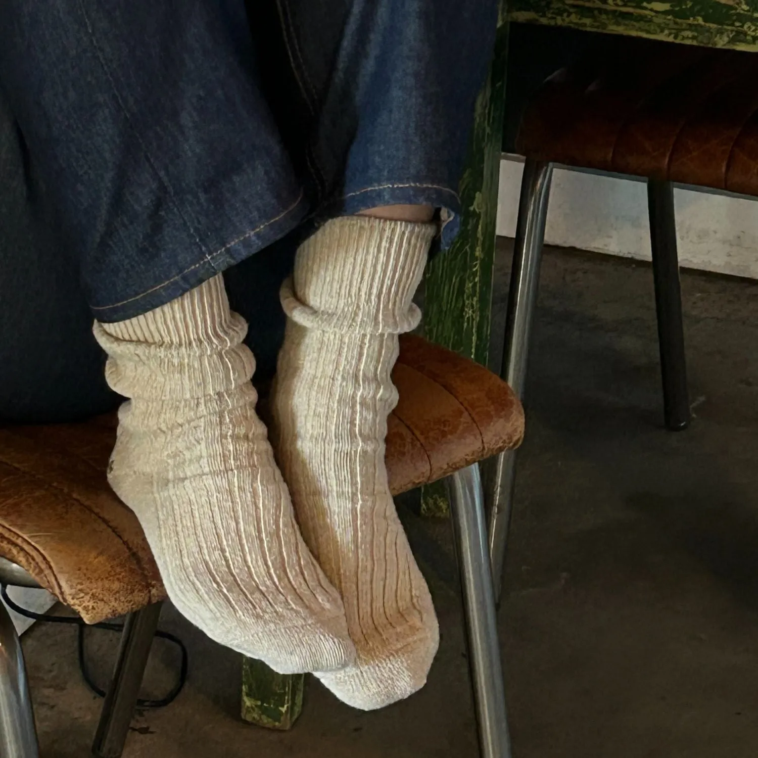 Women's Natural Donegal Wool Socks