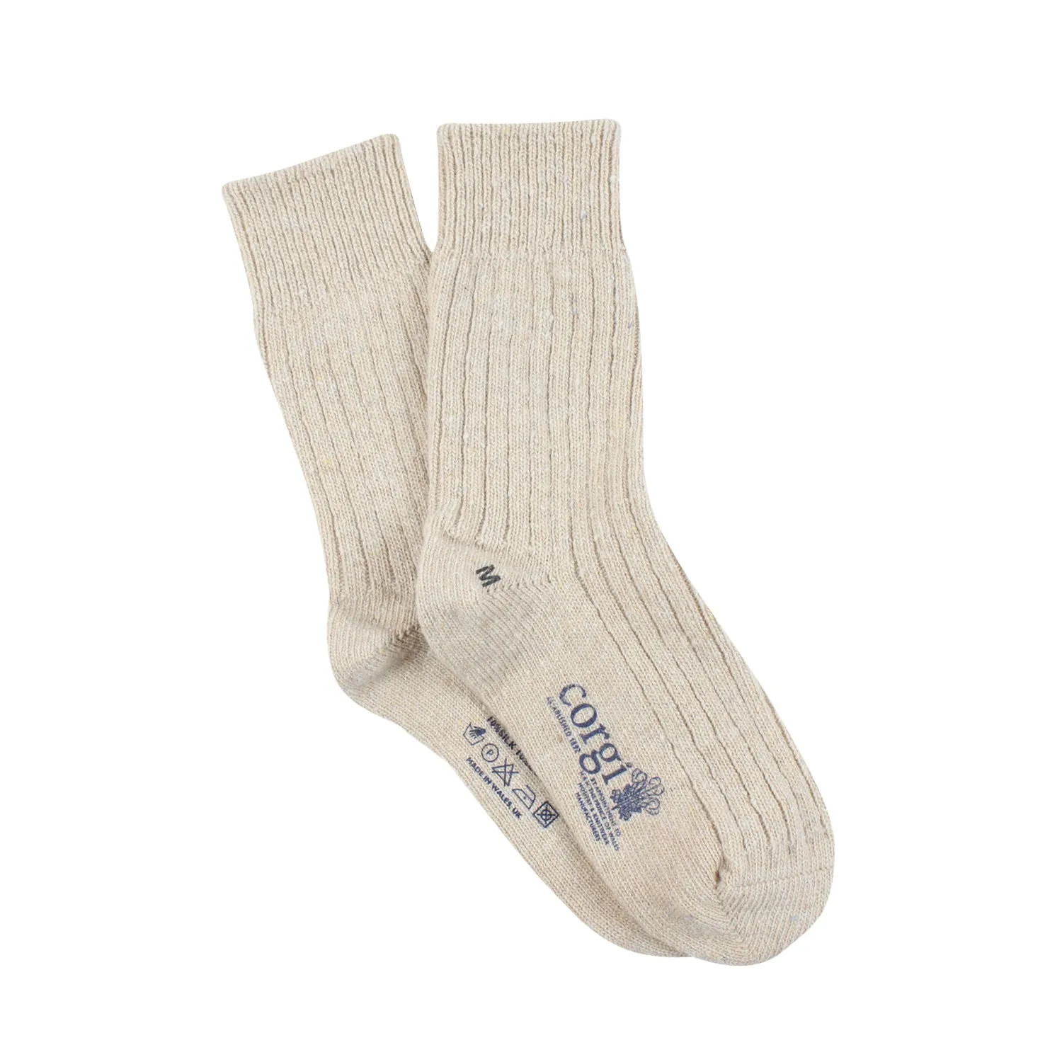 Women's Natural Donegal Wool Socks